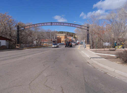 Entrance to downtown Silver City.